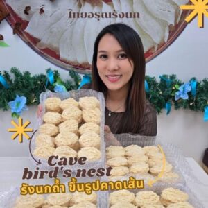 รังนกถ้ำ ขึ้นรูป คาดเส้น Cave bird's Nest